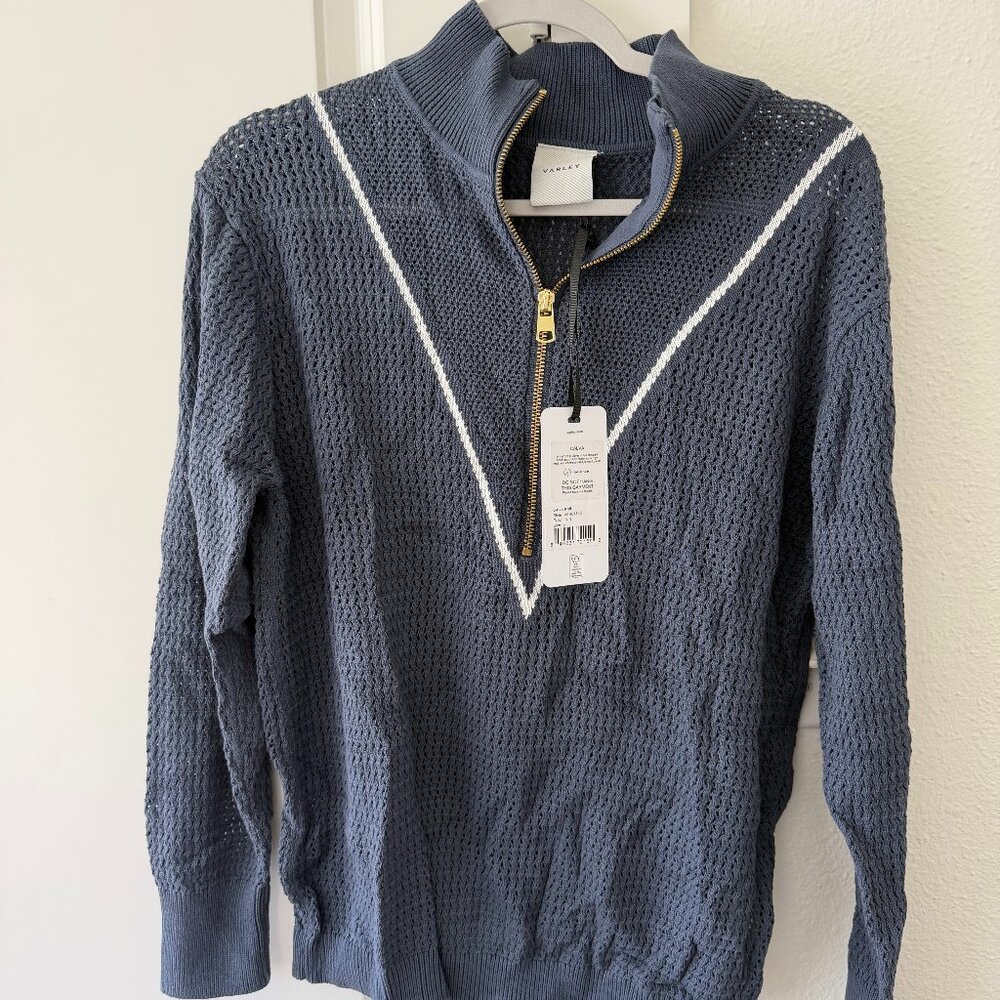 Varley Blue Calva Knit, Size Small